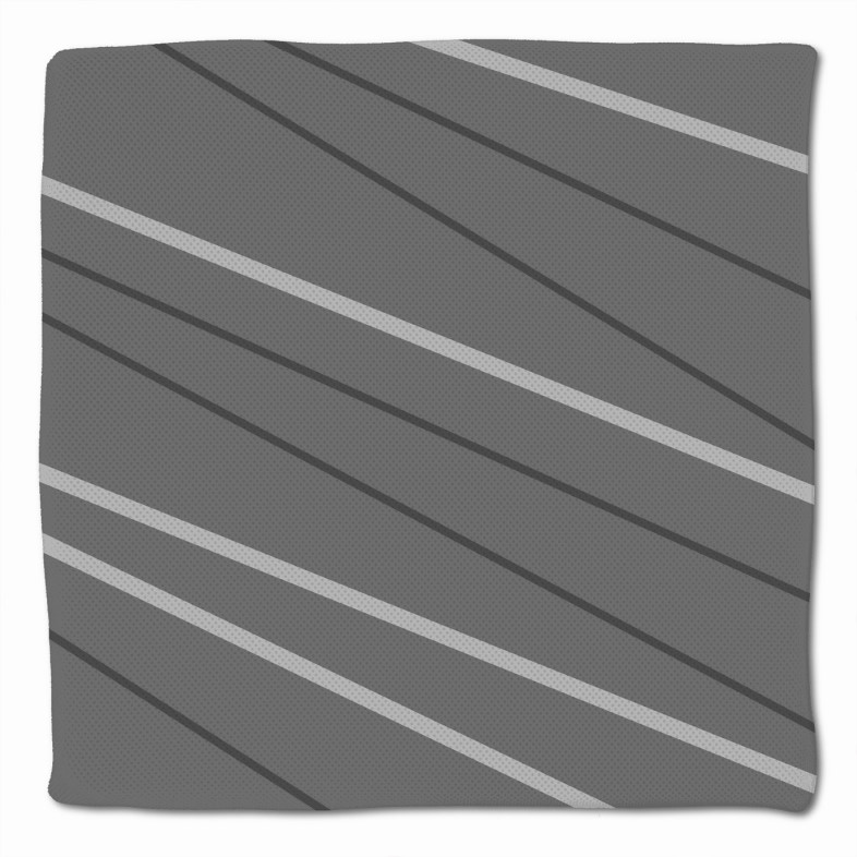 Sitzkissen grau Linien 40 x 40 x 3 cm
